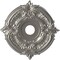 Ekena Millwork Attica Thermoformed PVC Ceiling Medallion Fits Canopies up to 6 3/4-in., Aged Dark Steel CMP19ATCST - alternate 1
